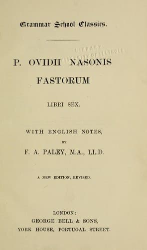Tapa de Fasti