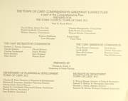 Tapa de The town of Cary comprehensive greenway & parks plan