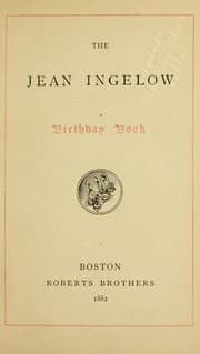 Tapa de The Jean Ingelow birthday book