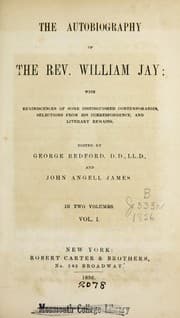 Tapa de The autobiography of the Rev. William Jay