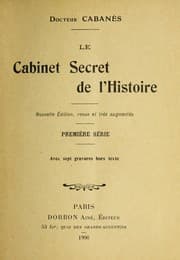 Tapa de Le cabinet secret de l'histoire