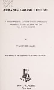Tapa de Early New England catechisms