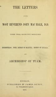 Tapa de The letters of the Most Reverend John Mac Hale, D.D.