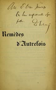 Tapa de Rem©·des d'autrefois