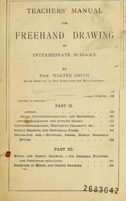 Tapa de Teachers' manual for freehand drawing in intermediate schools
