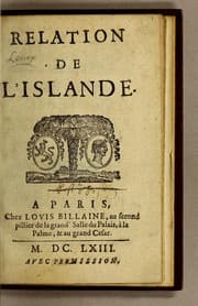 Tapa de Relation de l'Islande