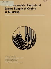Tapa de An econometric analysis of export supply of grains in Australia