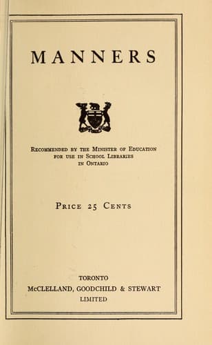 Tapa de Manners