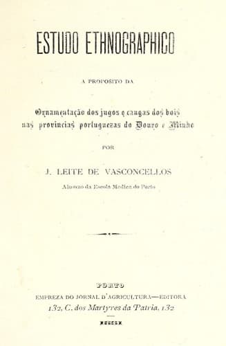 Tapa de Estudo ethnographico