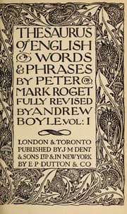 Tapa de Thesaurus of English words & phrases
