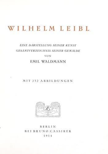 Tapa de Wilhelm Leibl