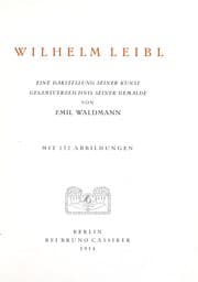 Tapa de Wilhelm Leibl
