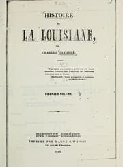 Tapa de Histoire de la Louisiane