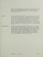 Tapa de Changes in the international grain trade in the 1980's
