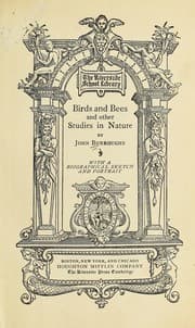 Tapa de Birds and bees and other studies in nature