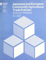 Tapa de Japanese and European community agricultural trade policies