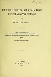 Tapa de Die ©berlieferung der Gyn©Þkologie des Soranus von Ephesos