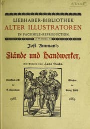 Tapa de Jost Amman's St©Þnde und Handwerker mit Versen von Han Sachs
