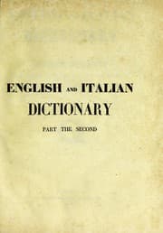 Tapa de Grande dizionario italiano ed inglese