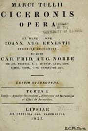Tapa de Marci Tullii Ciceronis opera