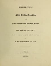 Tapa de Illustrations of stone circles, cromlehs, and other remains of the aboriginal Britons, in the West of Cornwall