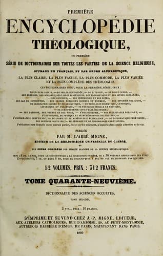 Tapa de Dictionnaire des sciences occultes ...