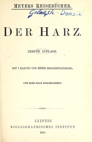 Tapa de Der Harz