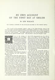 Tapa de My own account of the first day at Shiloh