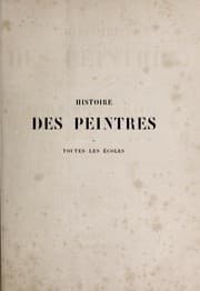 Tapa de Histoire des peintres de toutes les écoles