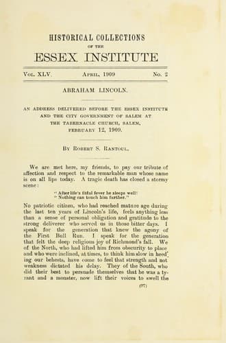 Tapa de Abraham Lincoln