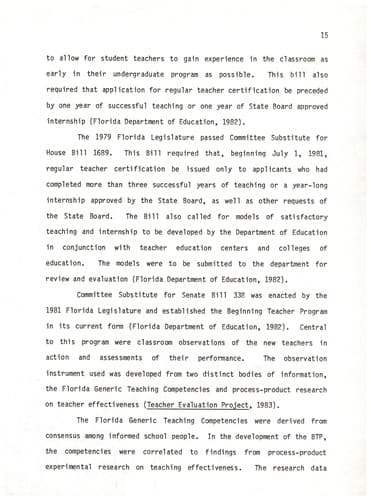 Tapa de The Florida beginning teacher program