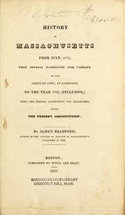 Tapa de History of Massachusetts