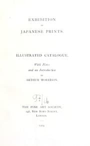 Tapa de Exhibition of Japanese prints
