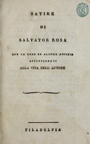 Tapa de Satire di Salvator Rosa