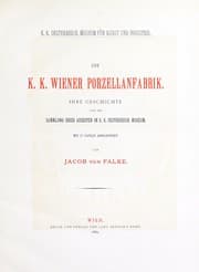 Tapa de Die K.K. Wiener Porzellanfabrik