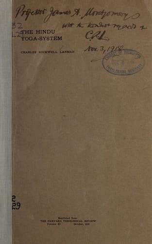 Tapa de The Hindu Yoga-system