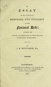 Tapa de An essay on the question of reducing the interest of the national debt