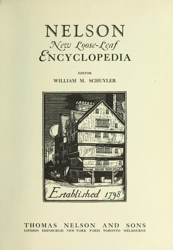 Tapa de Nelson's perpetual loose-leaf encyclop©Œdia