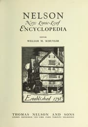 Tapa de Nelson's perpetual loose-leaf encyclop©Œdia