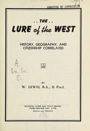 Tapa de The lure of the West
