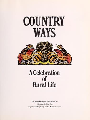 Tapa de Reader's Digest: Country Ways
