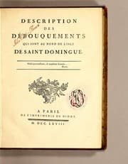 Tapa de Description des débouquements qui sont au nord de l'isle de Saint Domingue