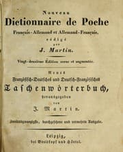 Tapa de Nouveau Dictionnaire de Poche Franc ʹais - Allemand et Allemand - Franc ʹais =