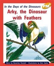 Tapa de Arky, the Dinosaur with Feathers
