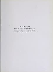 Tapa de Catalogue of the Avery collection of ancient Chinese cloisonnés