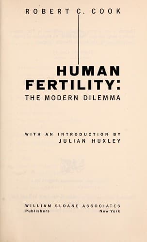 Tapa de Human fertility: the modern dilemma