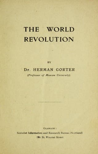 Tapa de The world revolution