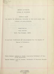 Tapa de The status of intramural programs in the South Shore high schools of Massachusetts