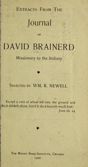 Tapa de Extracts from the Journal of David Brainerd, missionary to the Indians