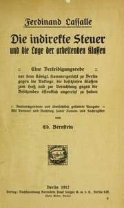 Tapa de Die indirekte Steuer und die Lage der arbeitenden Klassen